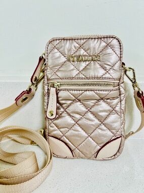 MZ Wallace Cell Phone Crossbody Bag, Rose Color, 4"x7"